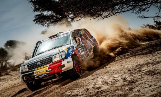 De Toyota Landcruiser van Nicola Feryn
