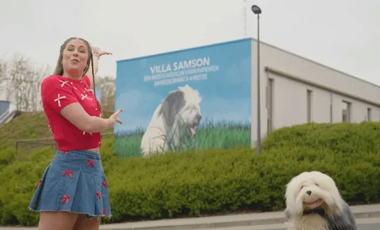 Villa Samson met Samson en Marie