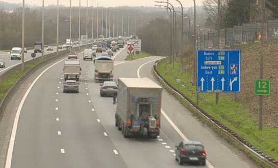 Afrit 12 Dilbeek op de Ring rond Brussel