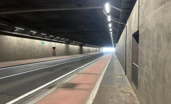De tunnel in de Tervuursesteenweg onder de landingsbaan
