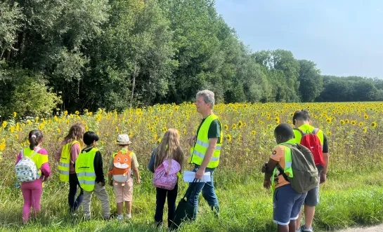 Leerlingen van de Zomerschool in Lennik op stap met Natuurpunt