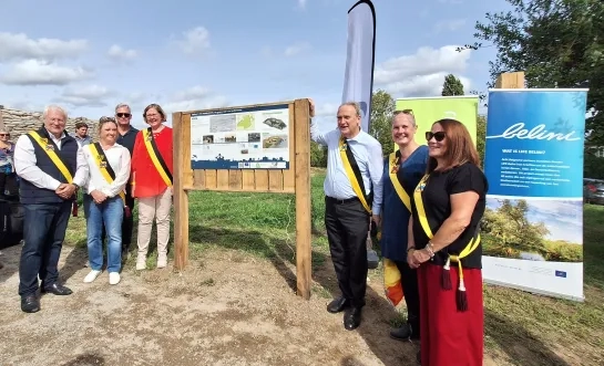 Opening Oyenbrugpark door gemeentebestuur Grimbergen en VLM