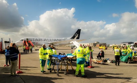 Grootschalige rampoefening op Brussels Airport met 300 deelnemers goed verlopen