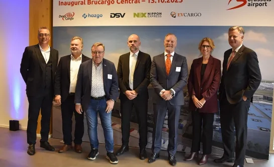 De inhuldiging van Brucargo Centraal