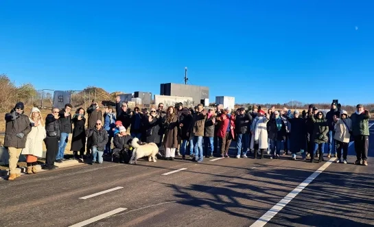 Het protest tegen het logistiek centrum houdt aan