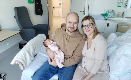 Baby Juliette werd geboren op 31 december 2025 en is het eerste kindje van de trotste ouders Gregory en Mathilde