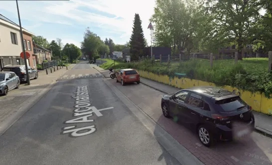 De d'Arconatistraat in Dilbeek
