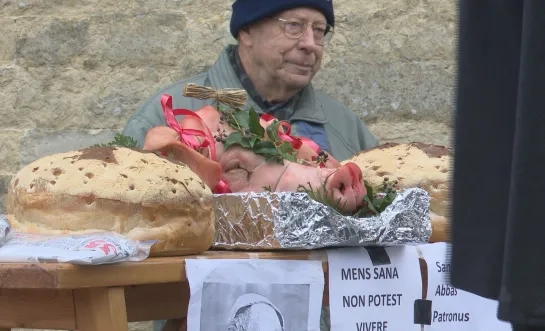 Tijdens SInt-Antonius wordt een varkenskop verloot