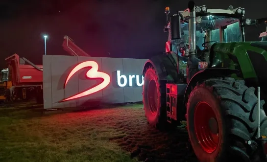 Boerenprotest aan Brucargo