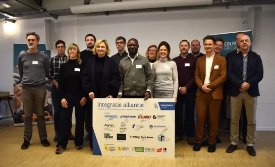 Vlaams minister van Inburgering en Integratie Hilde Crevits stelt de Integratie alliantie voor