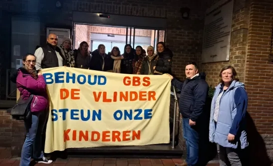 protest verhuis De Vlinder Pajottegem