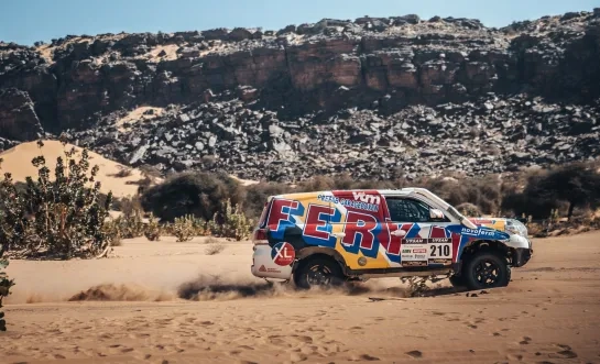 Cédric Feryn en Bjorn Burgelman in Africa Eco Race