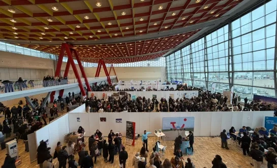 De Aviato Jobfair in de Skyhall op Brussels Airport