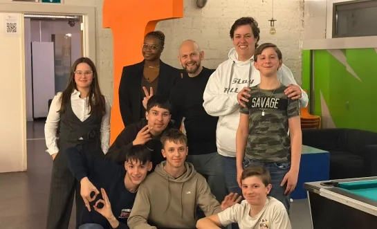Bewoners en opvoeders van Internaat Un!k Wemmel