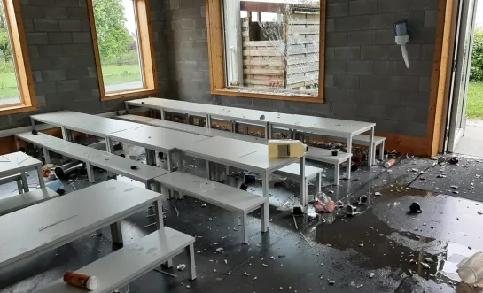 De ravage is groot in GBS De Knipoog