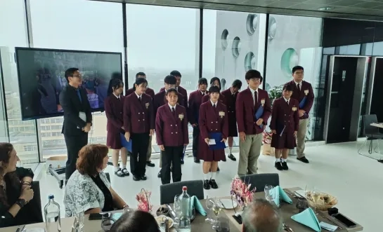 Coovi ontvangt een delegatie Taiwanese leerlingen