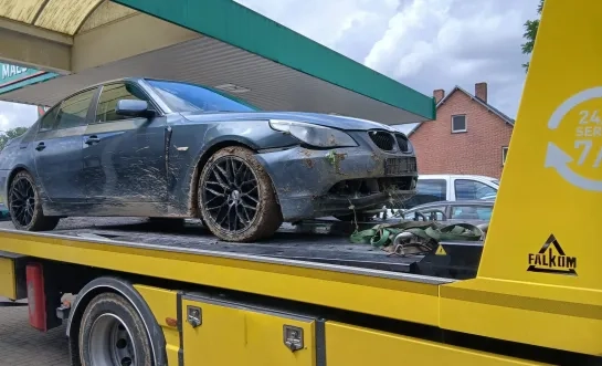 De wagen van de man die op de vlucht sloeg in Opwijk