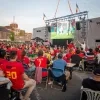 In Steenhuffel wordt er een gigantisch groot scherm geplaatst om de EK-gekte te kunnen volgen