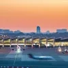 Brussels Airport 's nachts