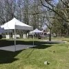 De opbouw van het Tuinfestival op Domein Verbrugghen is volop aan de gang