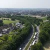 De A8 en omliggende terreinen