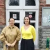Burgemeester Van Den Abeele en directeur van ABAK Hanna Vanneste