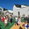 Het nieuwe schoolgebouw van Ak'cent in Akrenbos in Bever