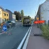 Gevel leegstaande woning dreigt in te storten in Asse