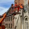 Het centrum van Grimbergen krijgt nieuwe vlaggen