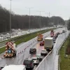 Boeren blokkeerden vandaag de buitenring tussen Halle en Ittre