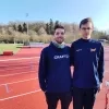 Ruud De Rybel en David Maréchal op de atletiekpiste