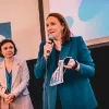 Irina De Knop (lijsttrekker federaal parlement) en Gwendolyn Rutten (lijsttrekker Vlaams parlement)