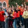 Voetbalgekte in Halle