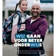 Campagneaffiche "Wij gaan voor beter onderwijs"