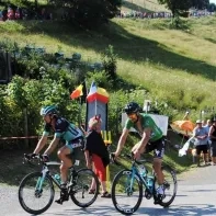 Tourduivel Guy in beeld met Peter Sagan