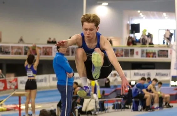 Karsten op het BK Verspringen Karsten op het BK Verspringen