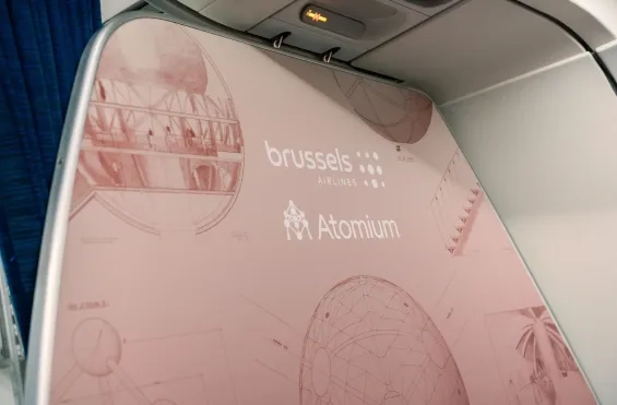 Het interieur van de Belgian icon Atomium